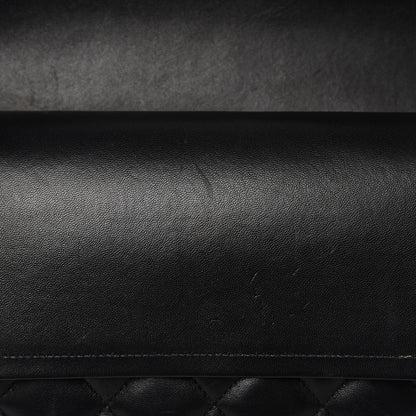 Chanel Lambskin Quilted Jumbo Double Flap Black 12 of 16