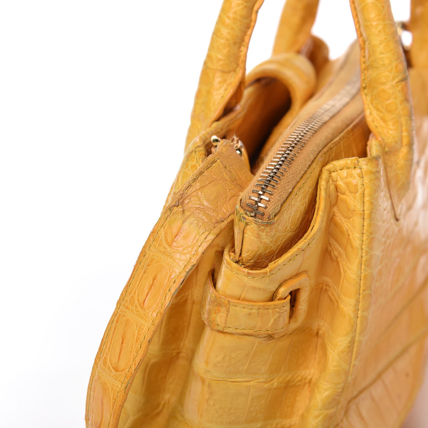 Nancy Gonzalez Crocodile Mini Cristina Satchel Yellow 13 of 13