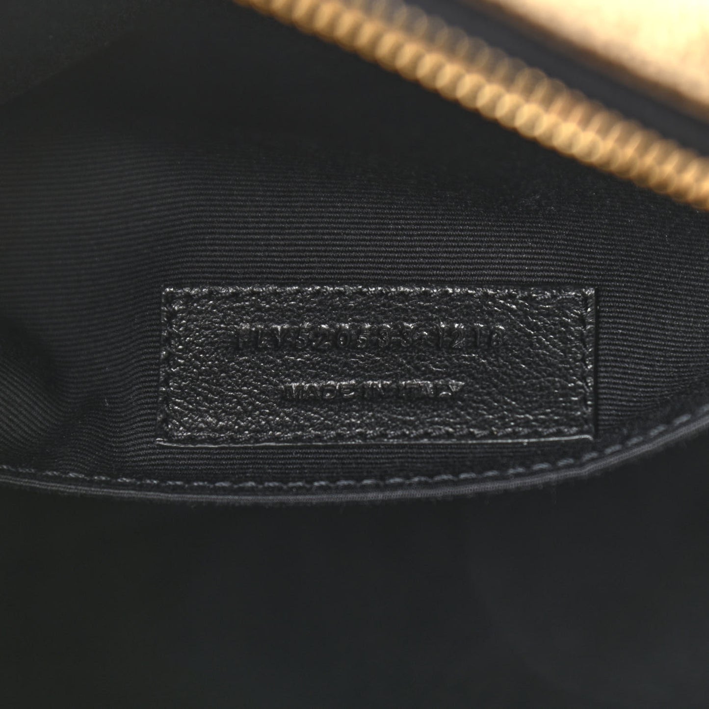 Calfskin Lame Monogram Small Lou Camera Bag Gold Olive