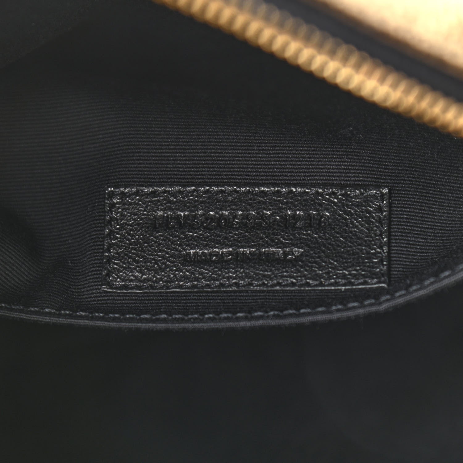 Saint Laurent Calfskin Lame Monogram Small Lou Camera Bag Gold Olive 7 of 10