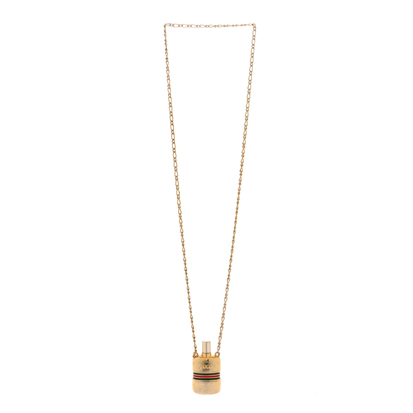 Metal Enamel Bottle Pendant Necklace
