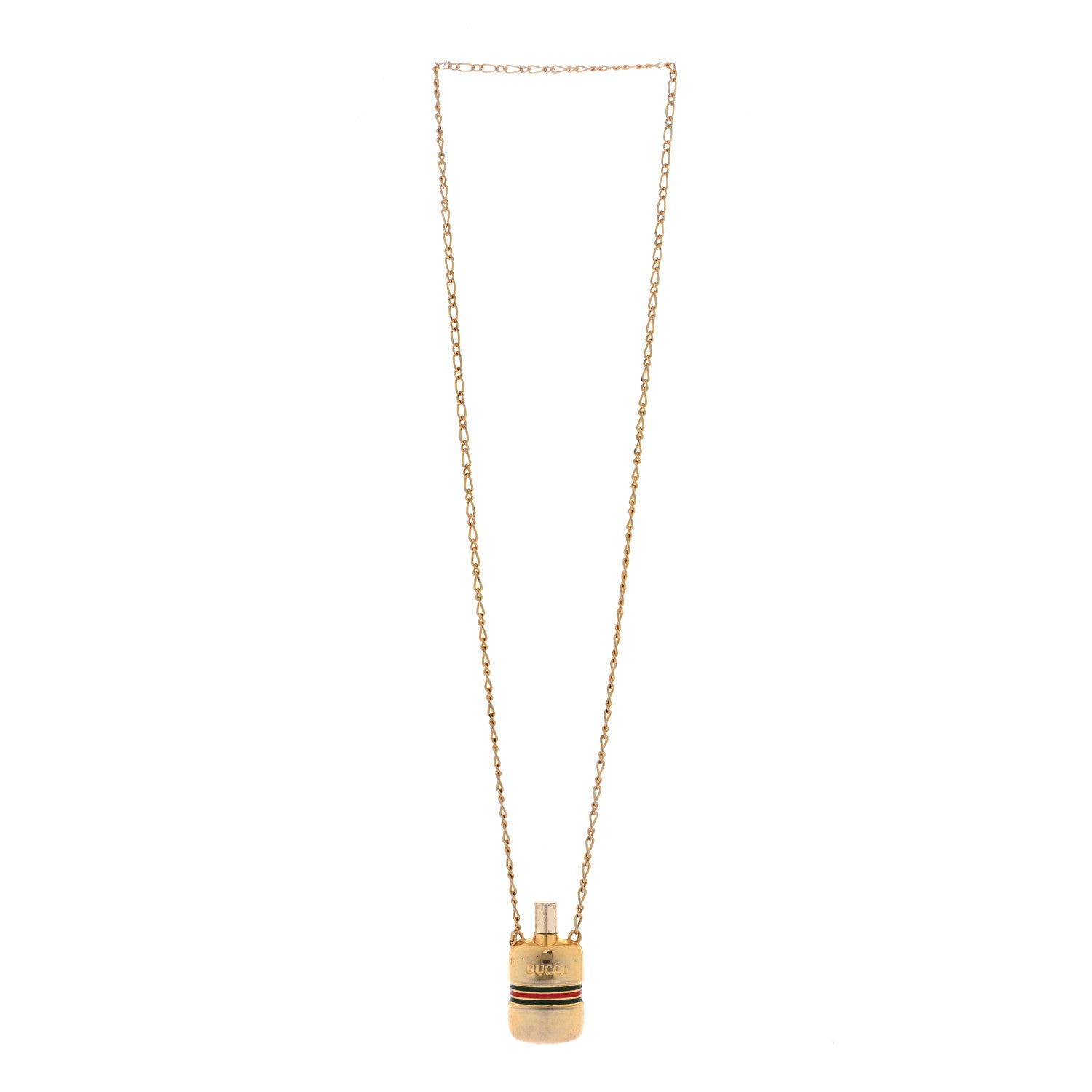 Gucci Metal Enamel Bottle Pendant Necklace 3 of 6