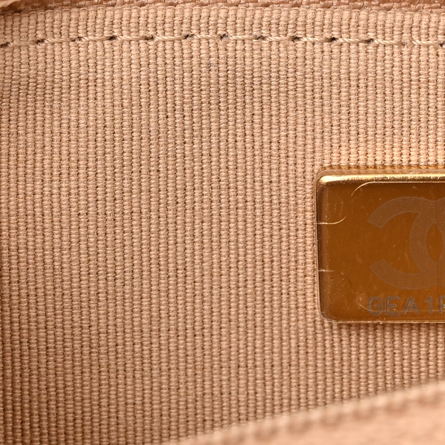 Caviar Quilted Crystal CC Wallet On Chain WOC Beige