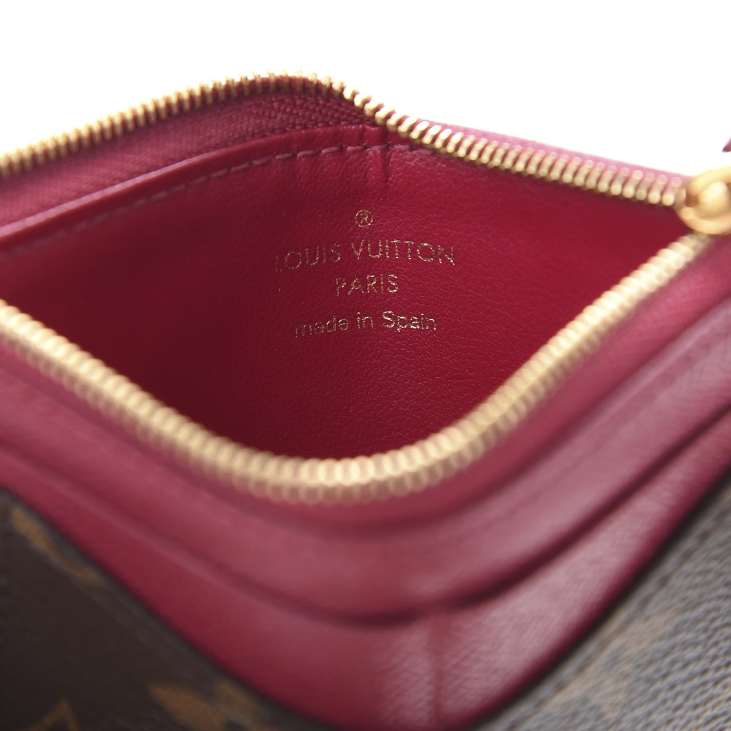 Louis Vuitton Monogram Zipped Card Holder Fuchsia 6 of 7