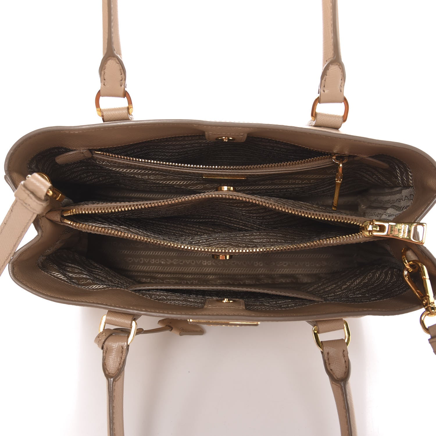 Prada Saffiano Lux Medium Tote Sabbia 4 of 9