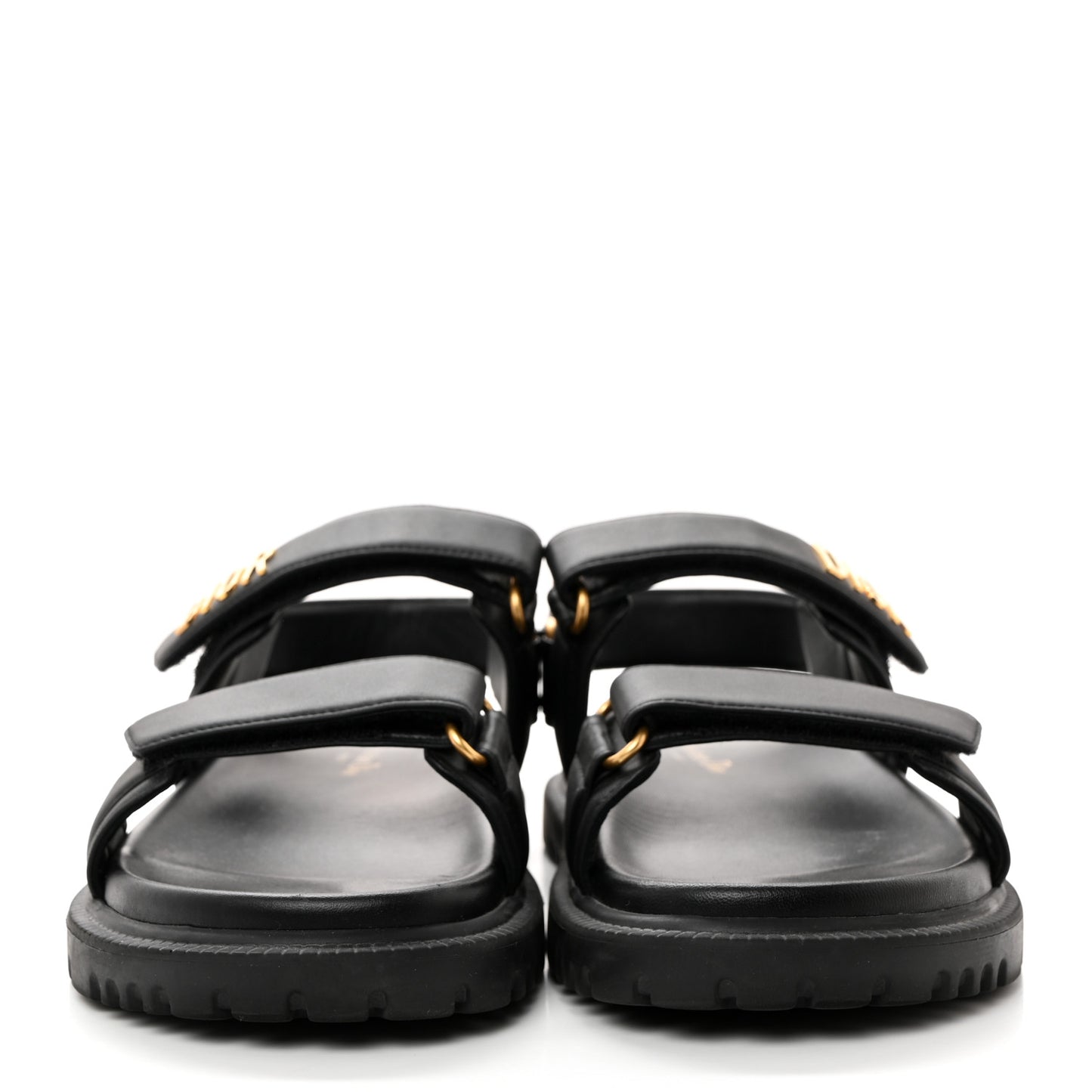 Lambskin Dioract 10mm Sandals 39 Black