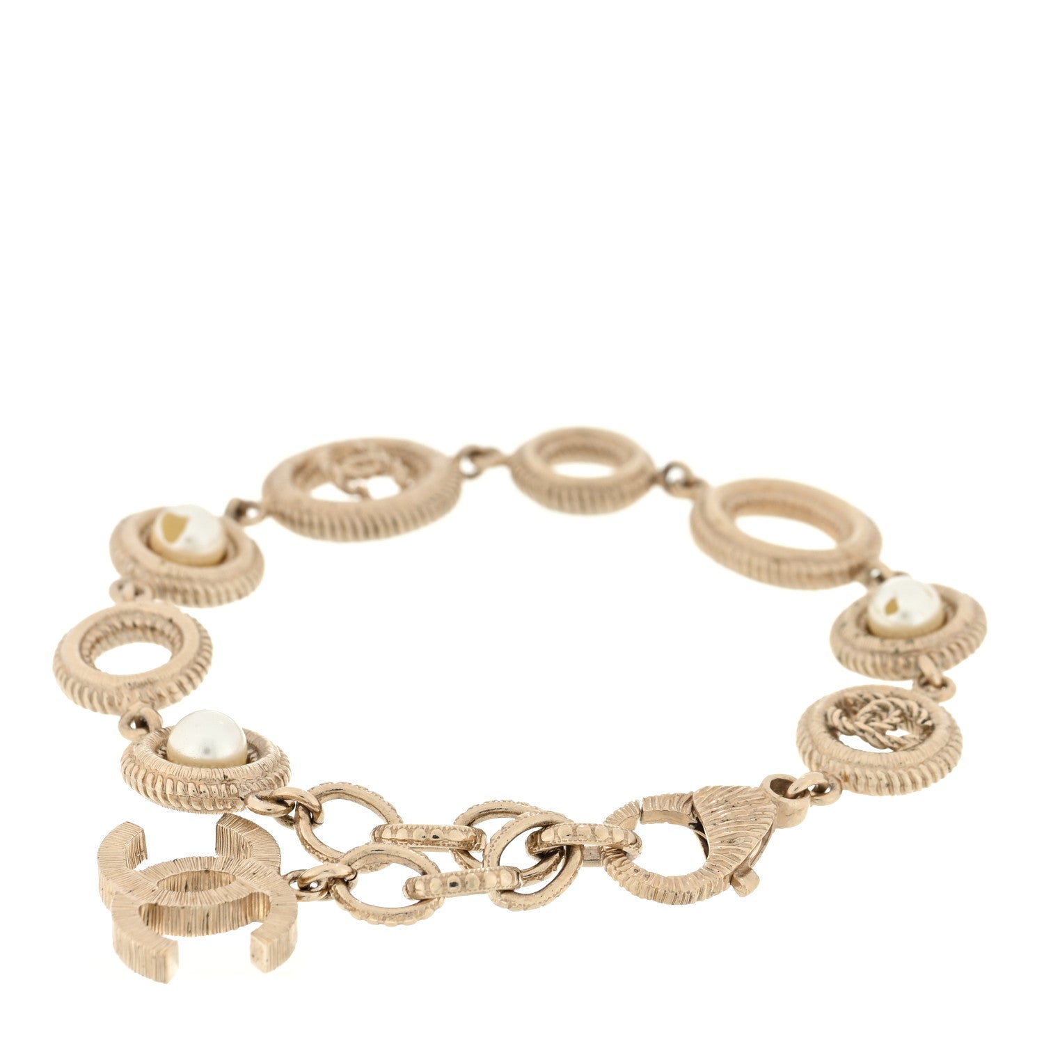 Chanel Pearl CC Bracelet Gold 2 of 5
