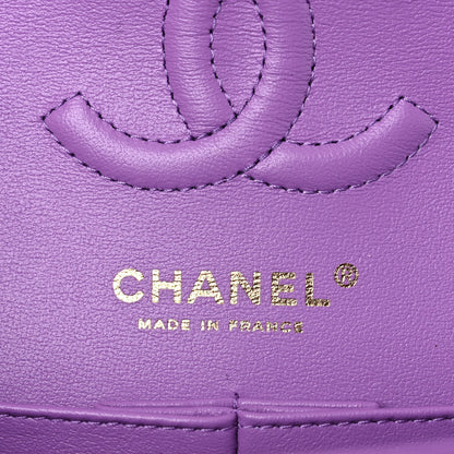 Chanel Caviar Quilted Small Double Flap Purple 6 of 10