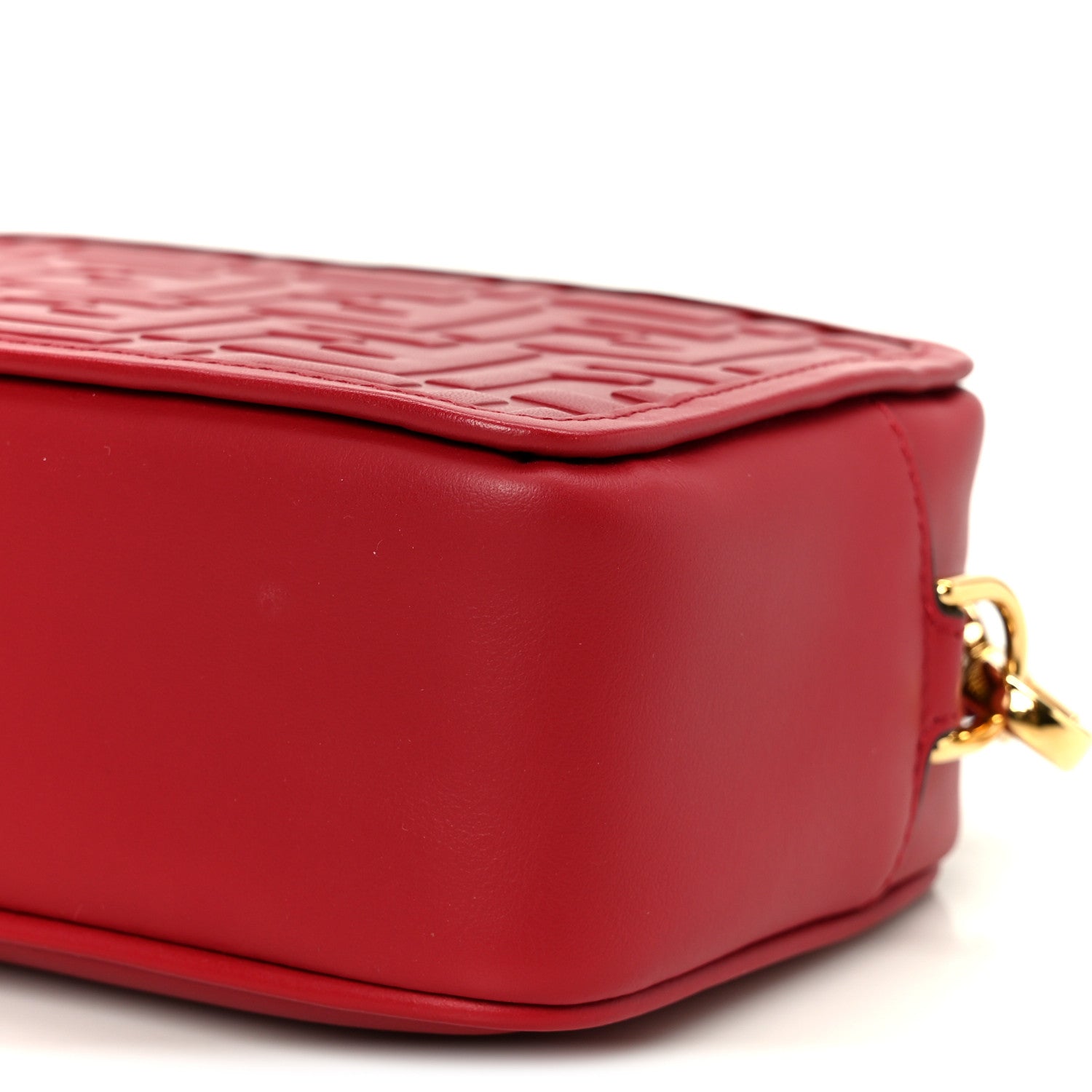 Fendi Vitello Century FF 1974 Embossed Mini Camera Case Fragola 10 of 10