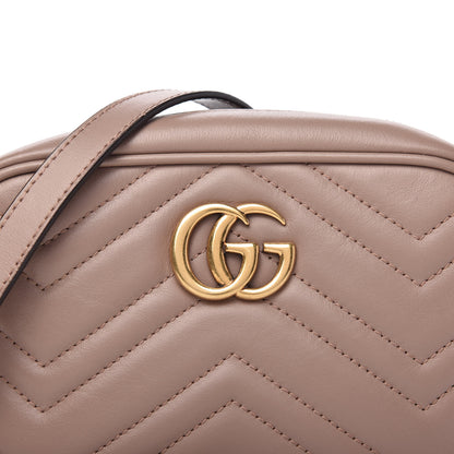 Gucci Calfskin Matelasse Mini GG Marmont Chain Shoulder Bag Porcelain Rose 10 of 10