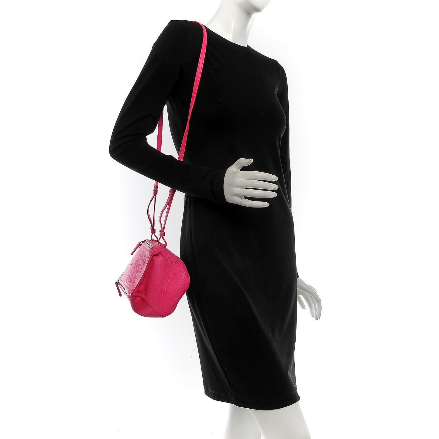 Sugar Goatskin Mini Pandora Hot Pink