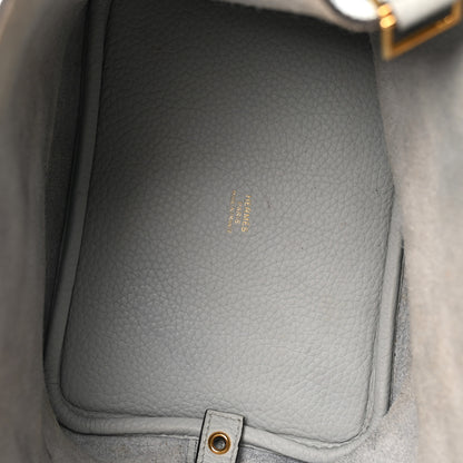 Hermes Taurillon Clemence Picotin Lock 18 PM Bleu Pale 5 of 14