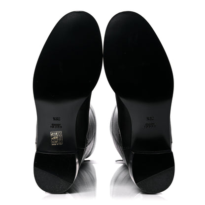 Gucci Cellarius Soft Calfskin Riding Boots 39.5 Black 5 of 10