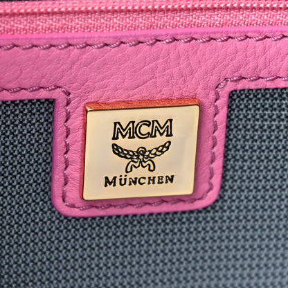 MCM Visetos Medium Side Studs Stark Backpack Pink 6 of 14