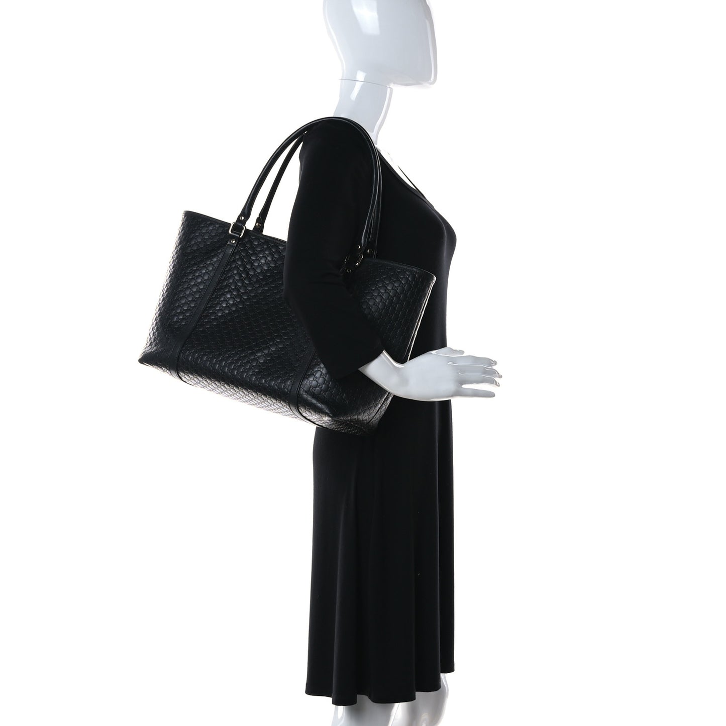 Microguccissima Medium Joy Tote Black