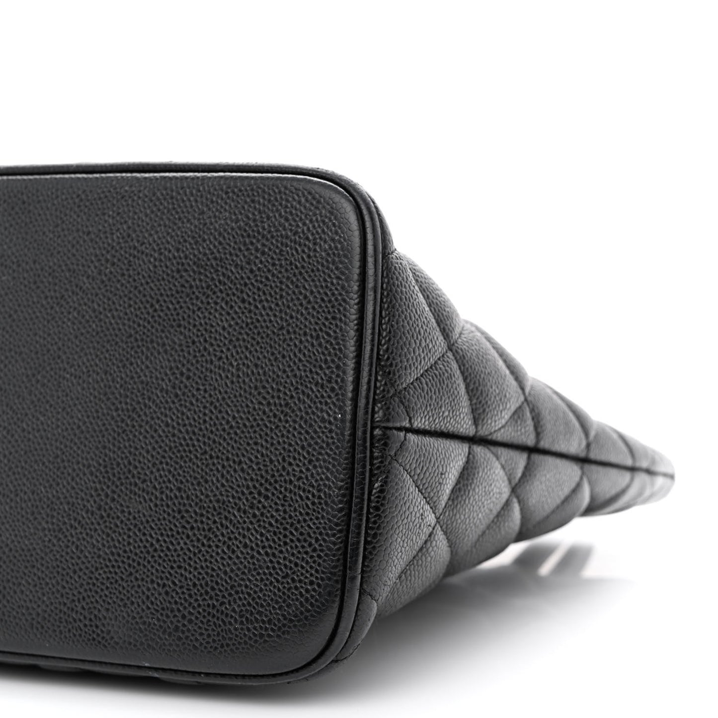 Caviar Quilted Medallion Tote Black