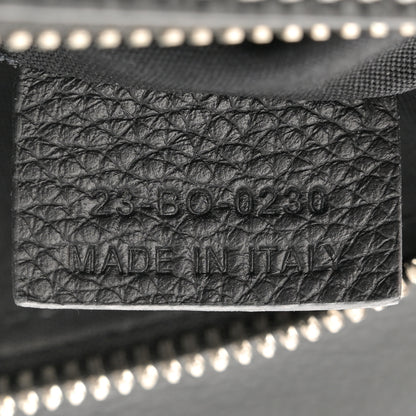 Christian Dior X SHAWN STUSSY Grained Calfskin Bee Saddle Bag Black 7 of 11