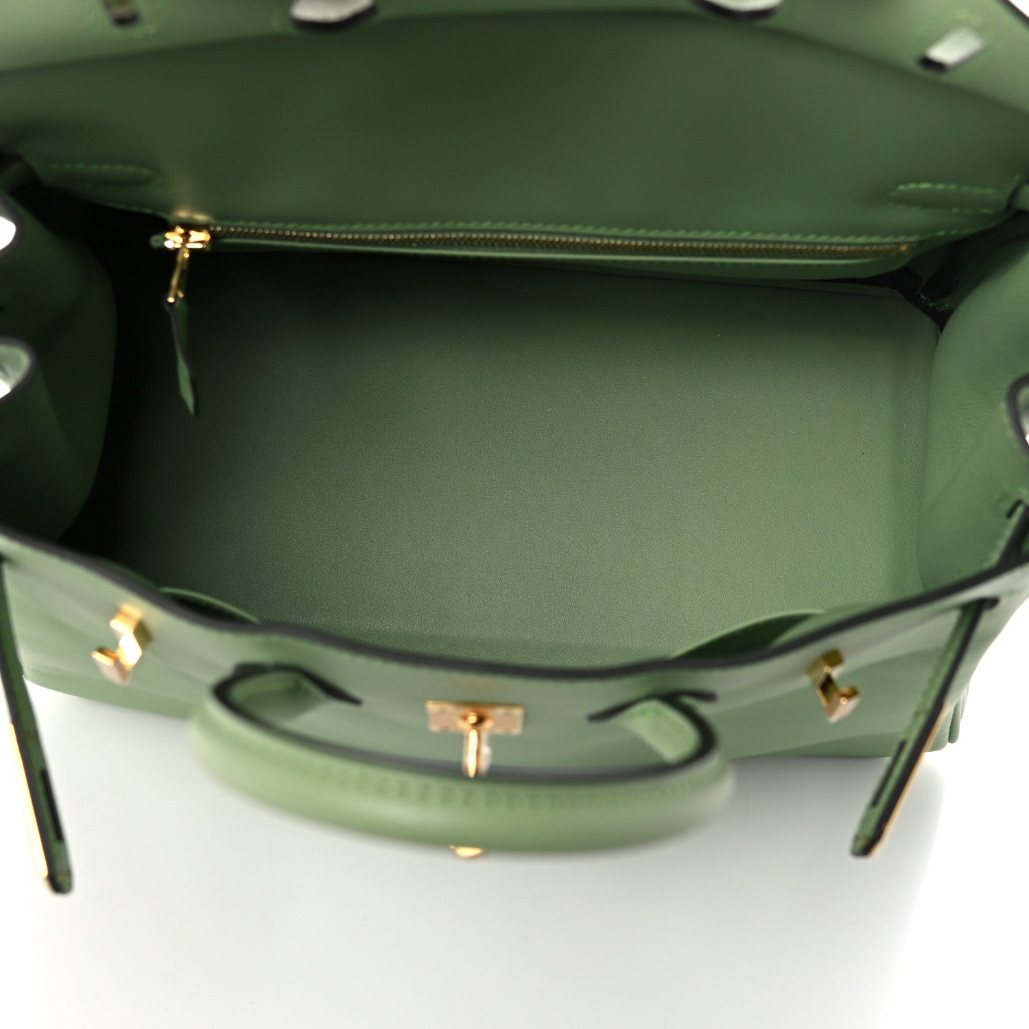 Hermes Swift Birkin 25 Vert Criquet 4 of 8