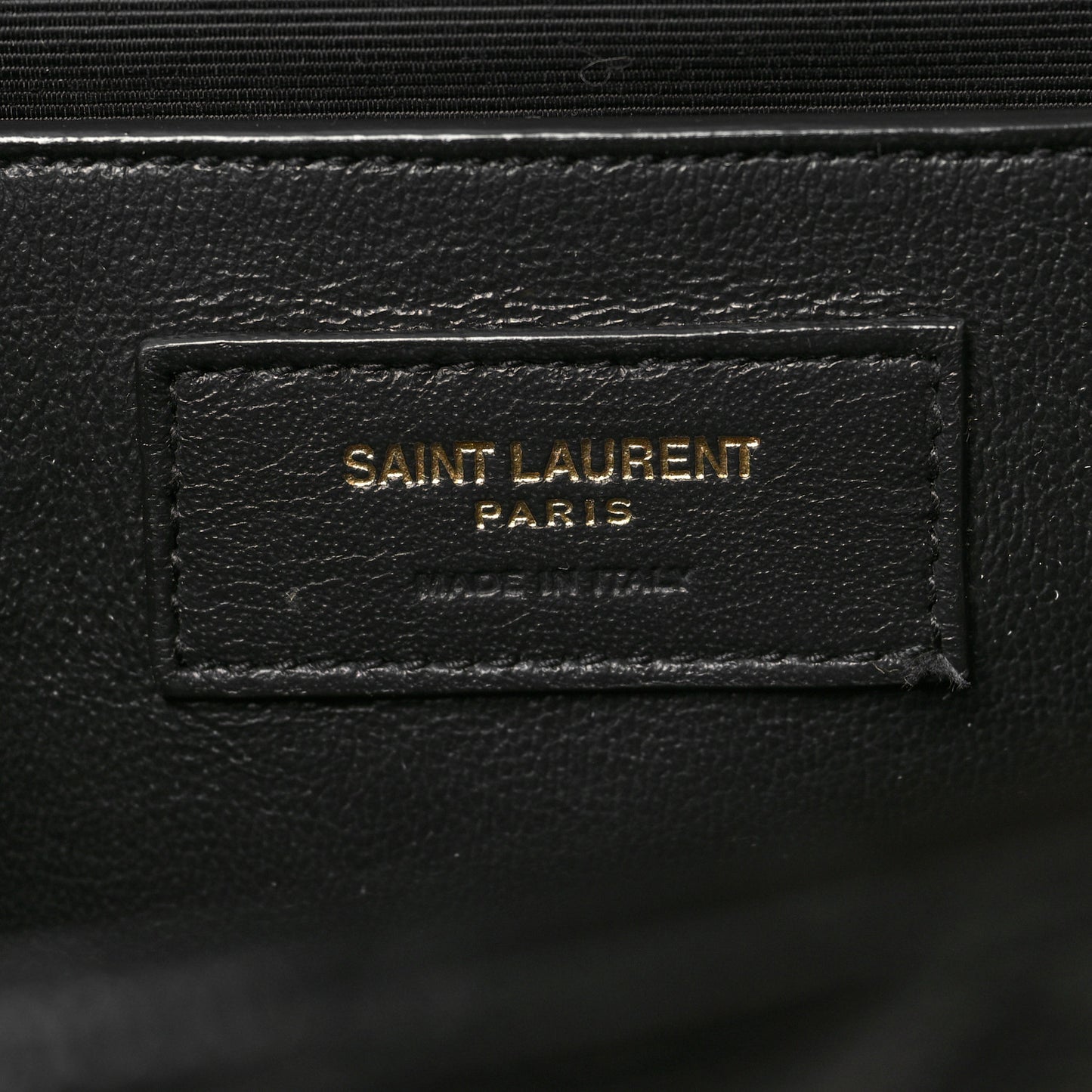 Grain De Poudre Textured Mixed Matelasse Triquilt Medium Monogram Satchel Black