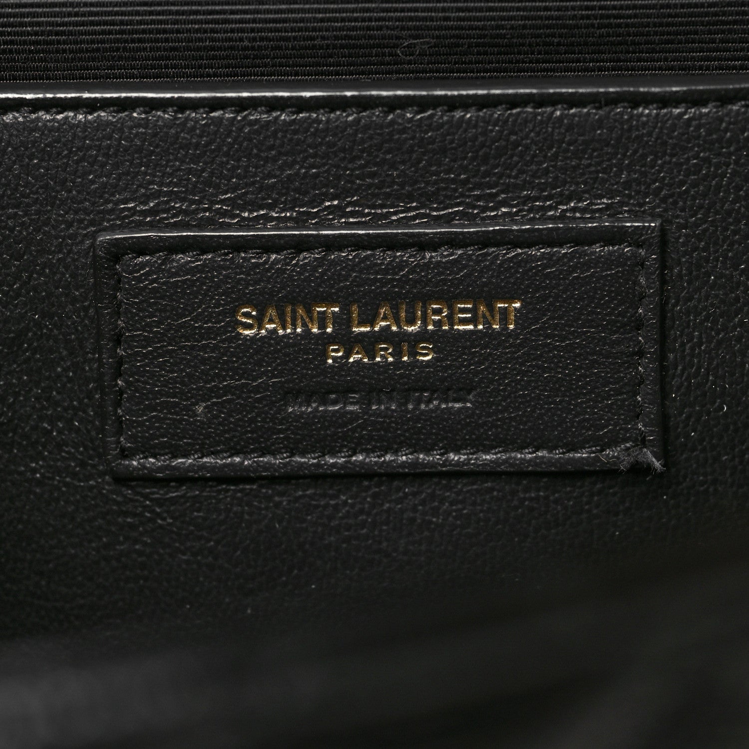Saint Laurent Grain De Poudre Textured Mixed Matelasse Triquilt Medium Monogram Satchel Black 6 of 9