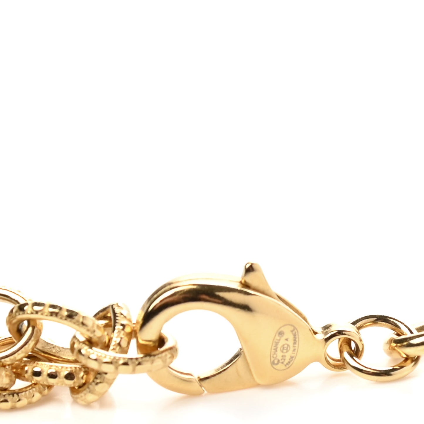 Calfskin Crystal Chain Camellia Belt 90 Black Gold