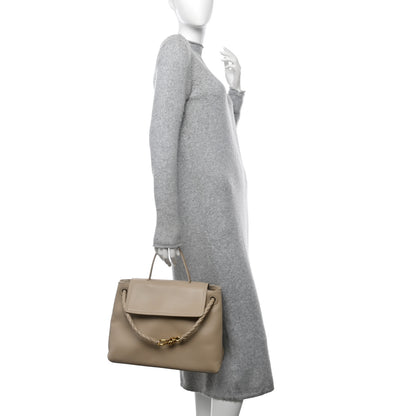 Bottega Veneta Silky Calfskin Medium Ciao Ciao Ecru 2 of 10