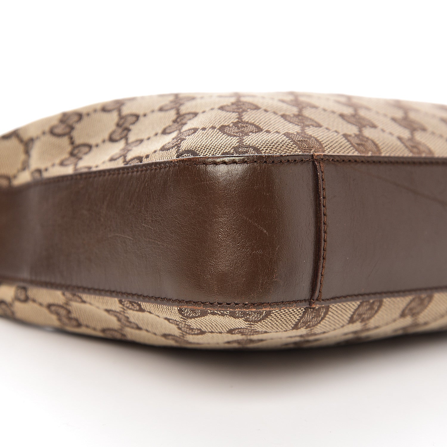 Gucci Monogram GG Small Clasp Hobo Brown 7 of 15