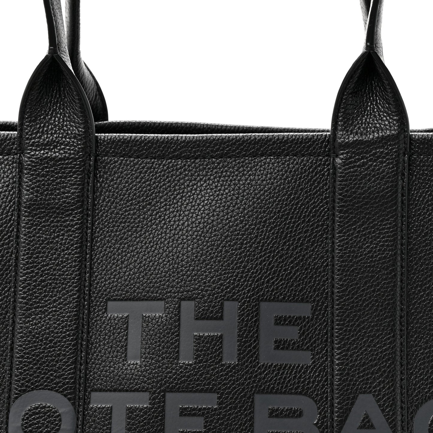 Grained Calfskin Large The Tote Bag Black