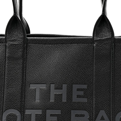 Marc Jacobs Grained Calfskin Large The Tote Bag Black 7 of 9