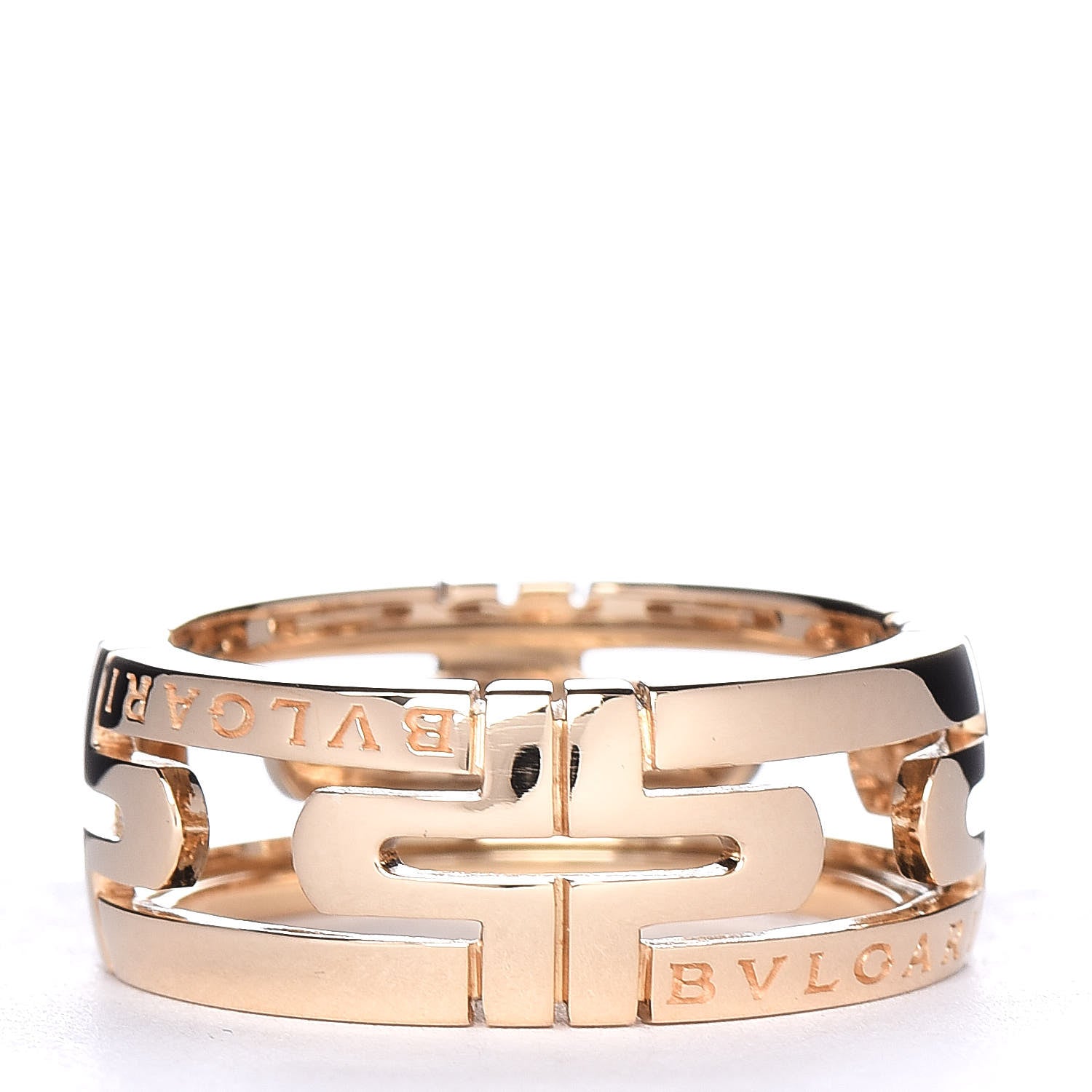 Bulgari 18K Rose Gold Parentesi Ring 53 6.25 3 of 5