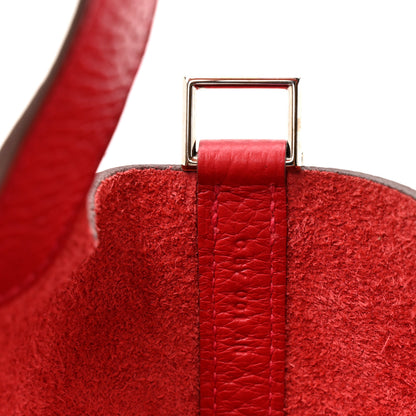 Hermes Taurillon Clemence Picotin Lock 18 PM Rouge Casaque 7 of 10