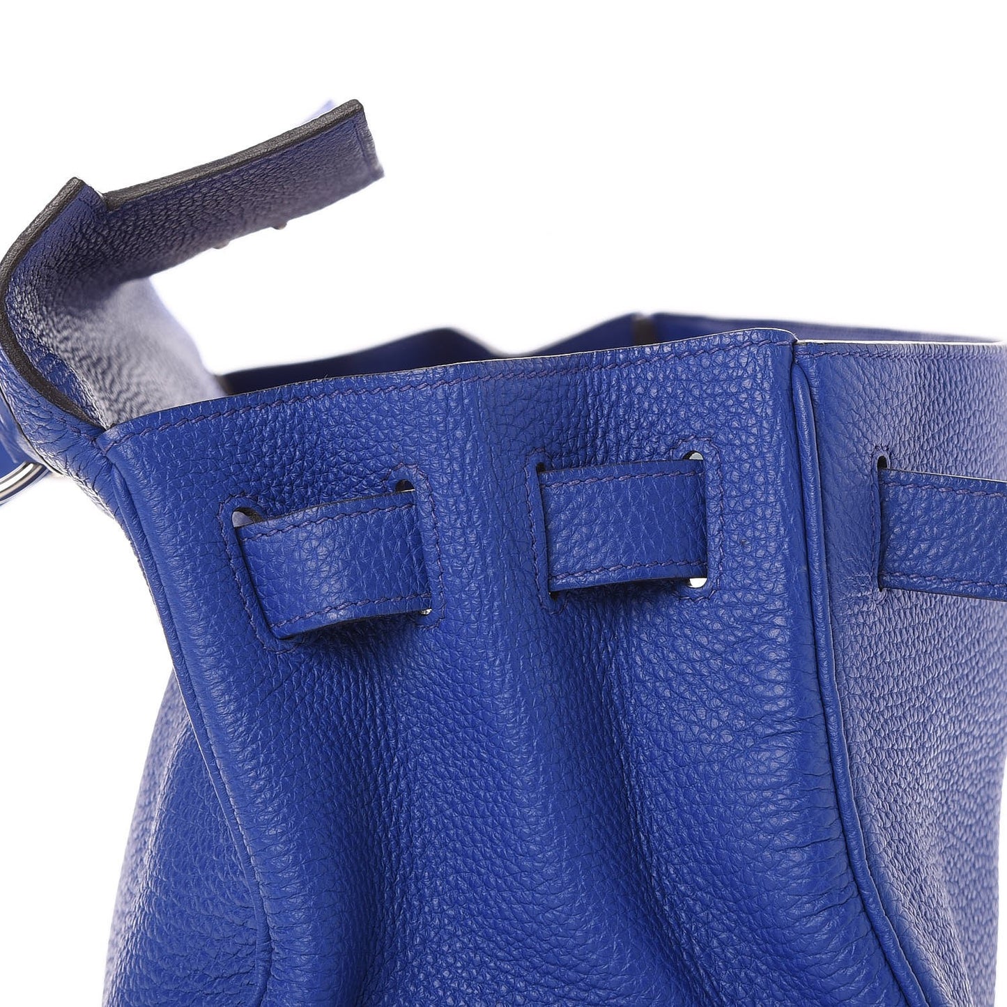 Taurillon Clemence Shoulder Kelly 40 Bleu Electrique
