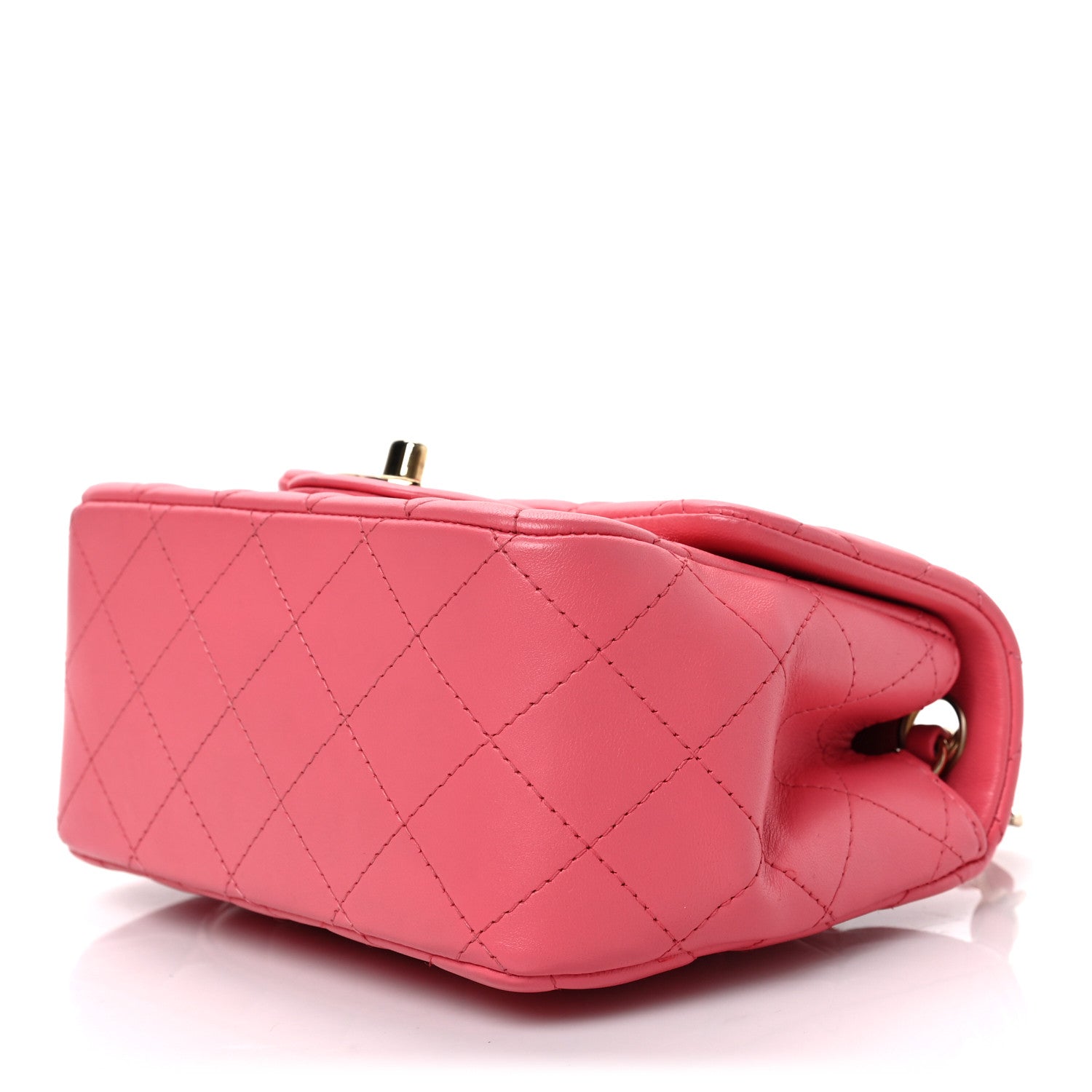 Chanel Lambskin Quilted Mini Square Flap Pink 9 of 9