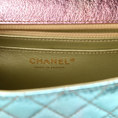Chanel Metallic Goatskin Quilted Mini 2.55 Reissue Flap Multicolor 5 of 9