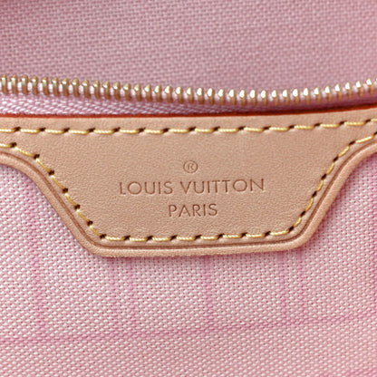 Louis Vuitton Damier Azur Neo Neverfull MM Rose Ballerine 7 of 11
