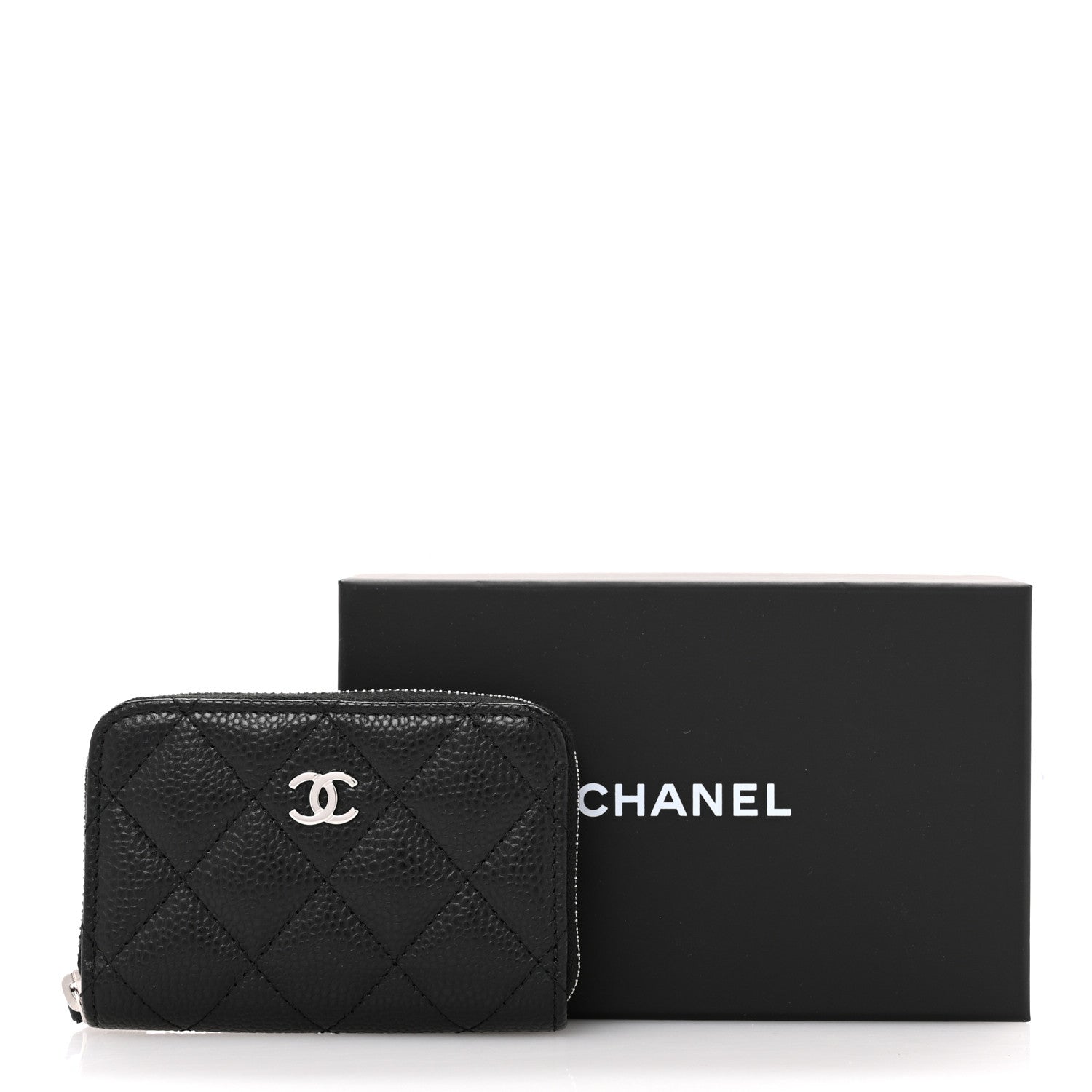 Chanel Caviar Quilted Classic Zipped Coin Purse Black 8 of 8