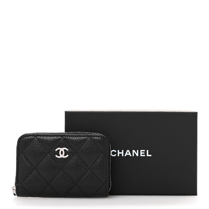 Chanel Caviar Quilted Classic Zipped Coin Purse Black 8 of 8