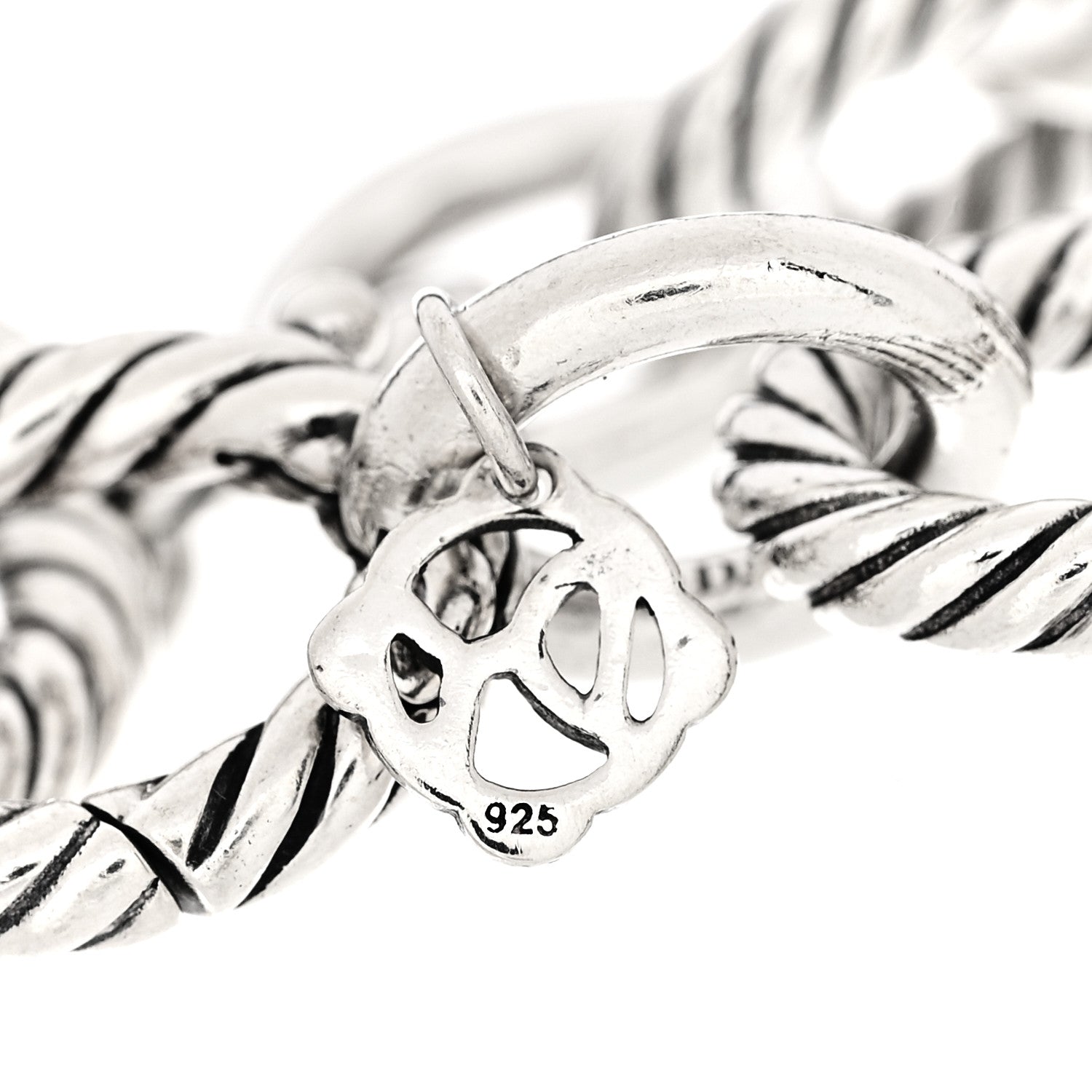 David Yurman Sterling Silver 12mm Large Oval Link Bracelet 4 of 4