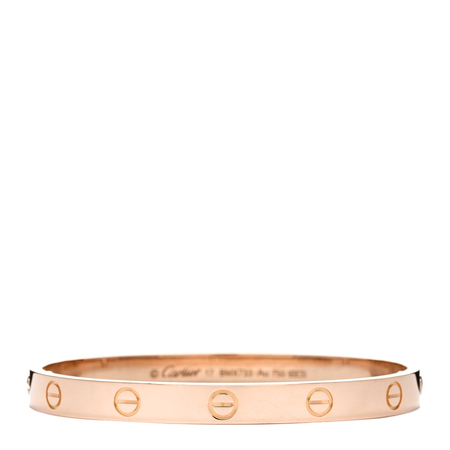 18K Pink Gold LOVE Bracelet 17