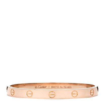 Cartier 18K Pink Gold LOVE Bracelet 17 1 of 5