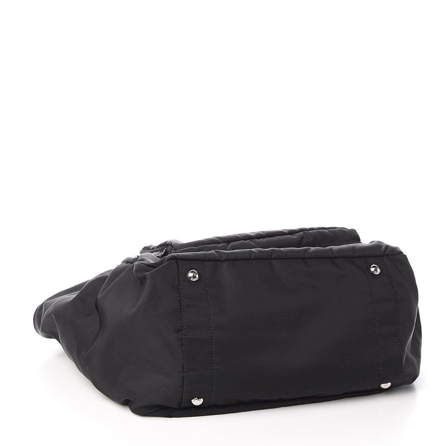 Tessuto Nylon Vela Diaper Bag Black