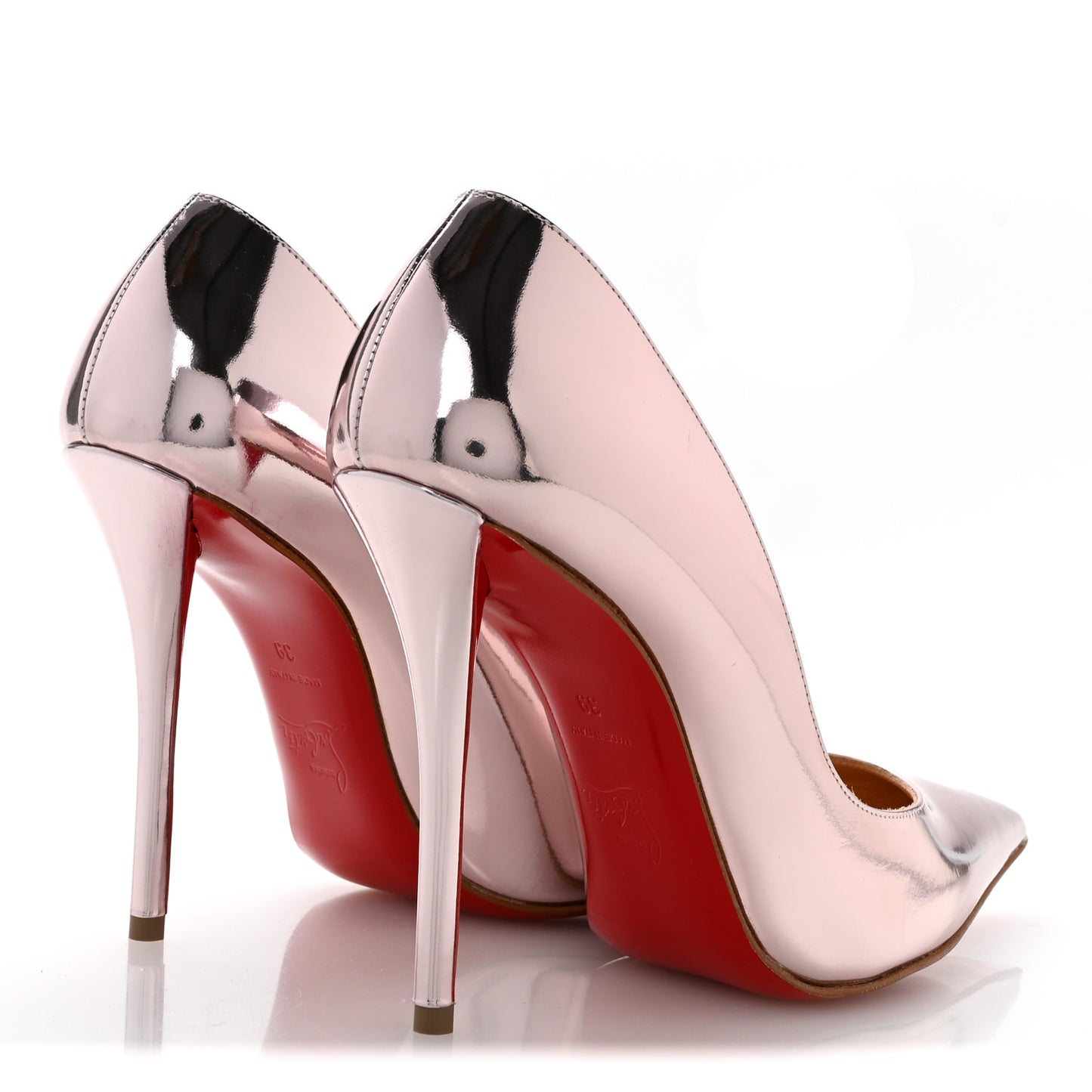 Mirror Patent Miss Z 100 Pumps 37.5 Vintage Rose