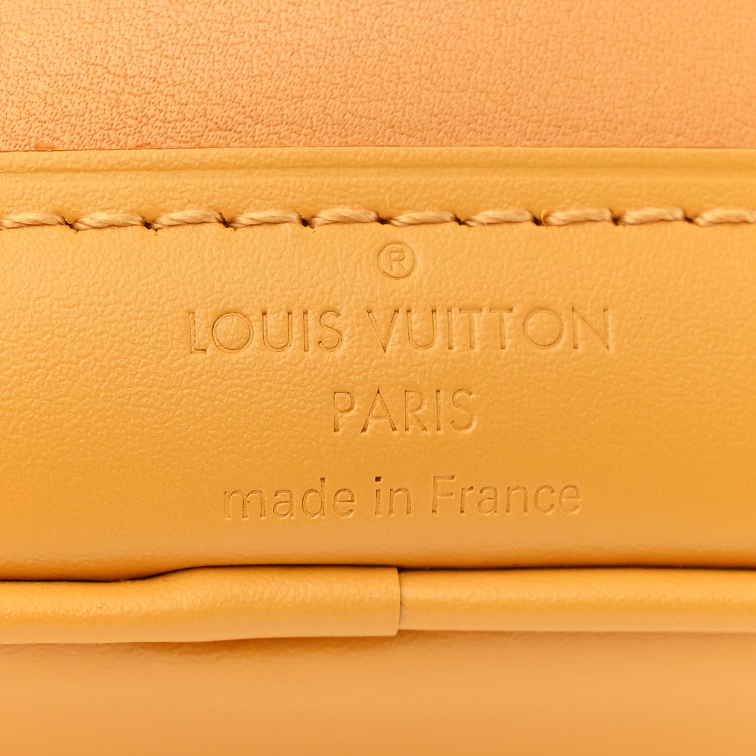 Louis Vuitton Perforated Calfskin Monogram Nano Noe Safran Yellow 6 of 9