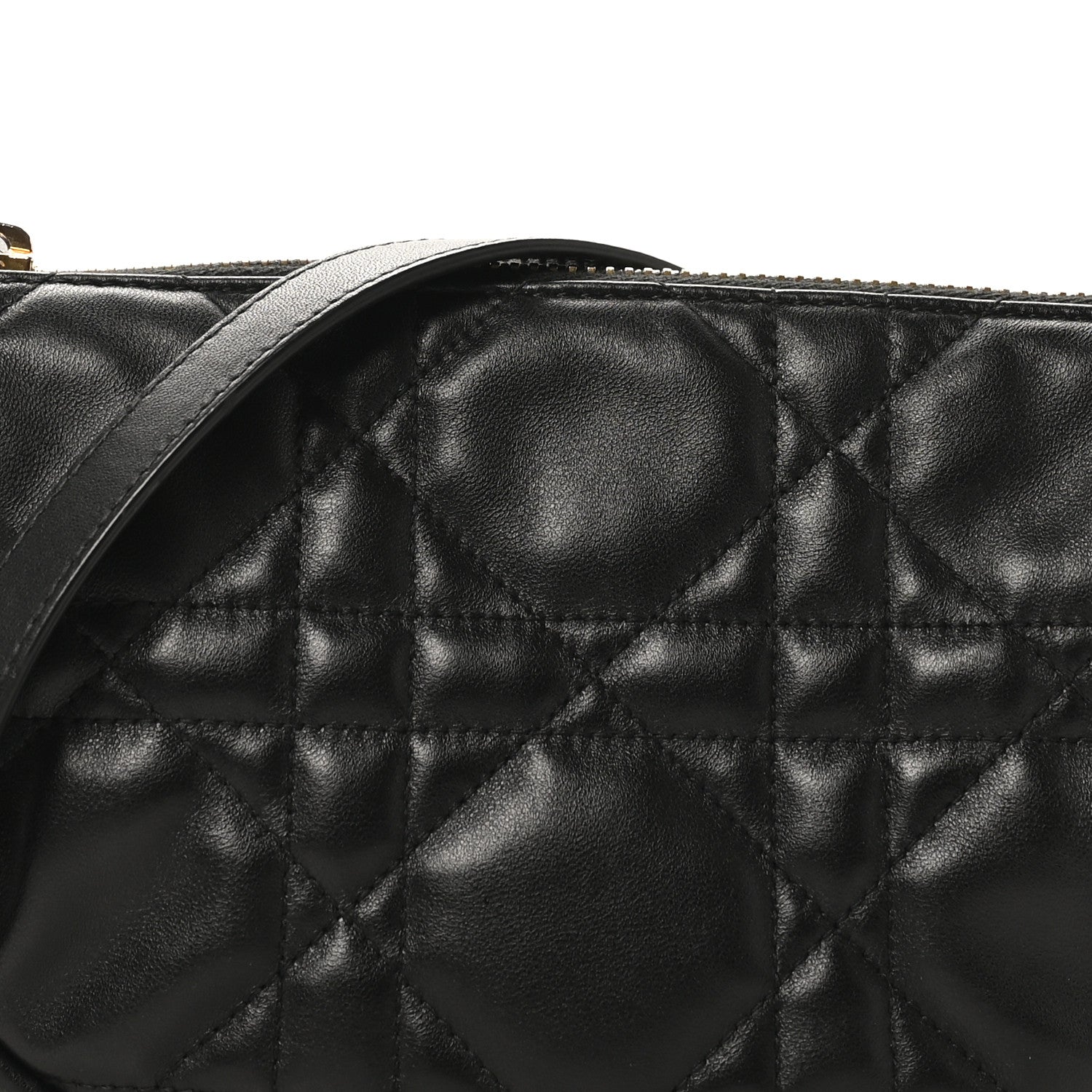 Christian Dior Lambskin Cannage Small Dior Vibe Hobo Bag Black 7 of 11