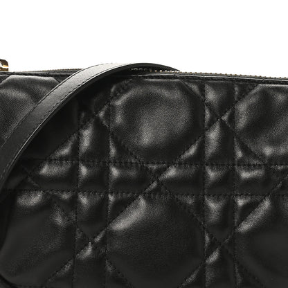 Christian Dior Lambskin Cannage Small Dior Vibe Hobo Bag Black 7 of 11