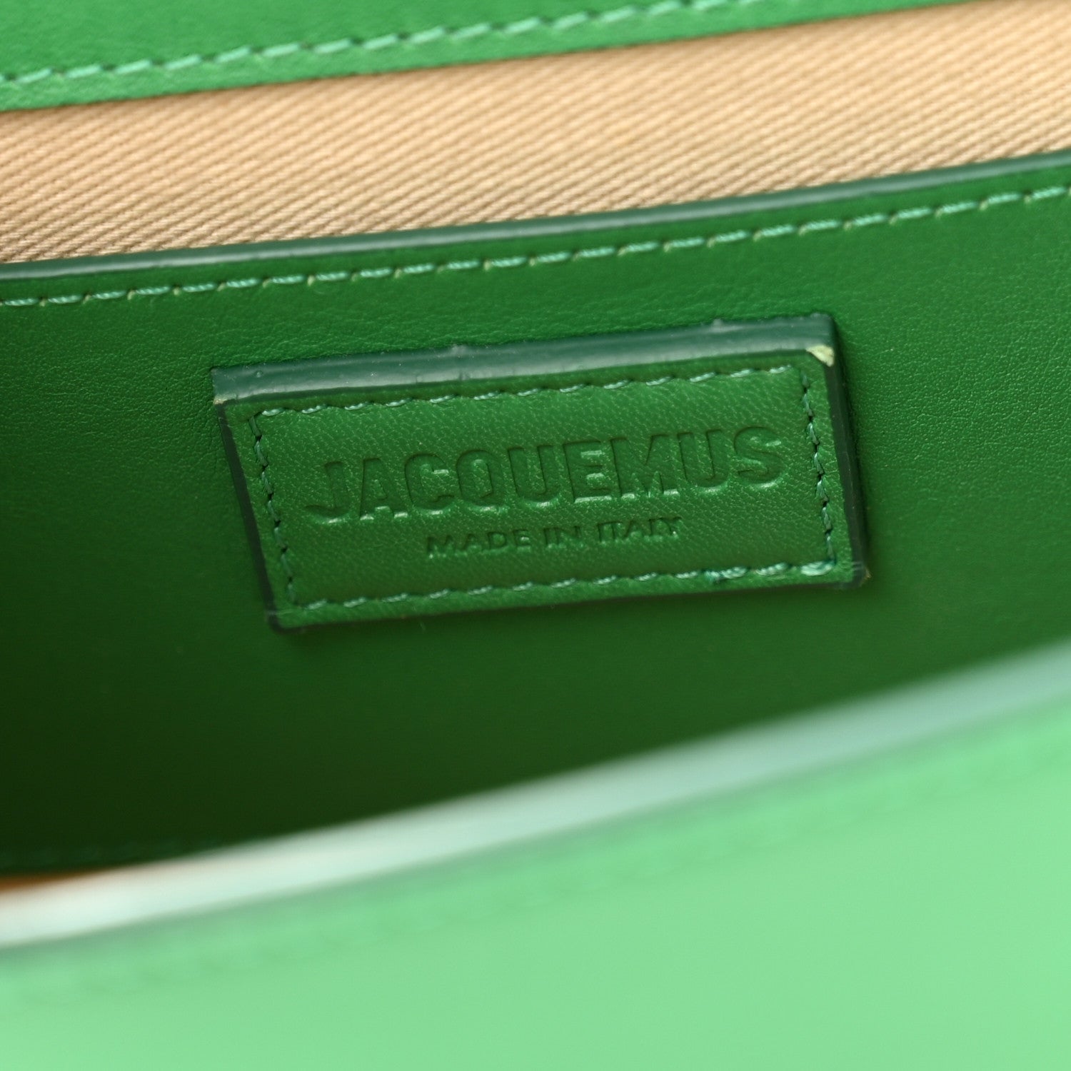 Jacquemus Smooth Calfskin Le Grand Bambino Green 6 of 10