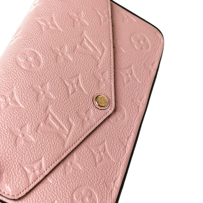 Louis Vuitton Empreinte Pochette Felicie Chain Wallet Rose Poudre 12 of 14