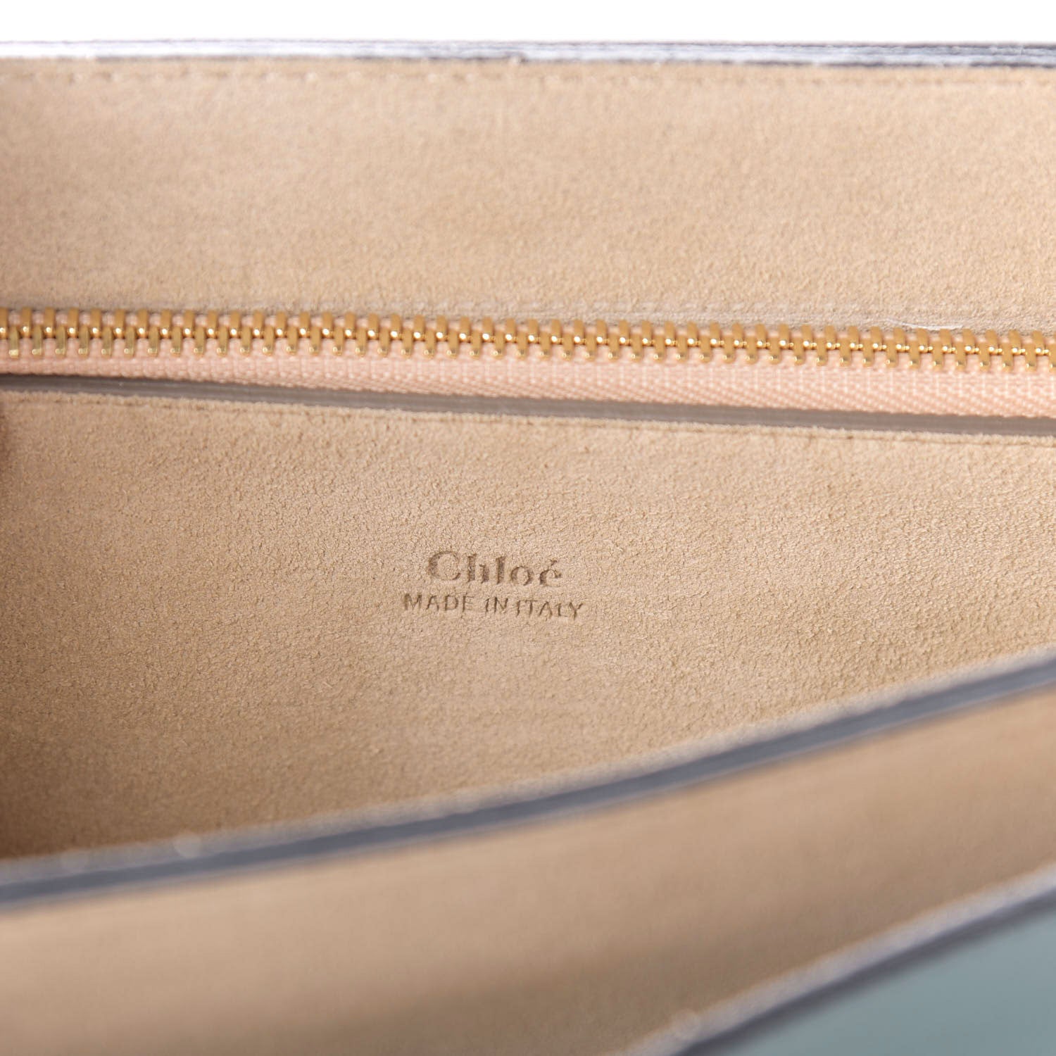Chloe Suede Calfskin Medium Faye Shoulder Bag Teal 13 of 16