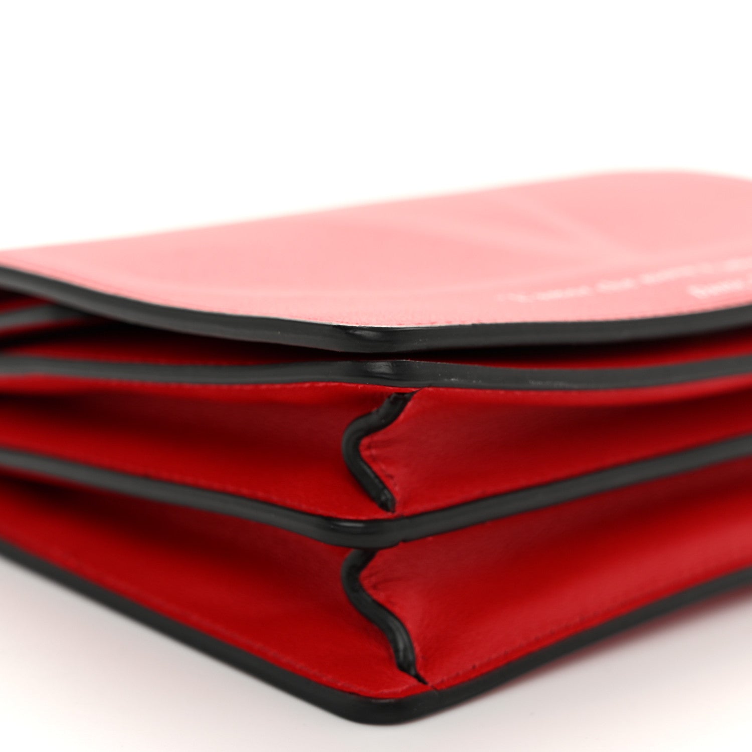 Valentino Garavani Calfskin Love Lab Go Logo Wallet on Chain Rouge Pur 8 of 10