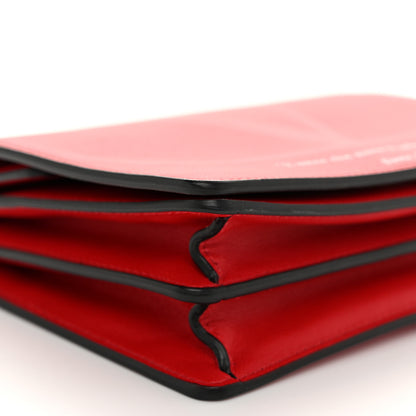 Valentino Garavani Calfskin Love Lab Go Logo Wallet on Chain Rouge Pur 8 of 10